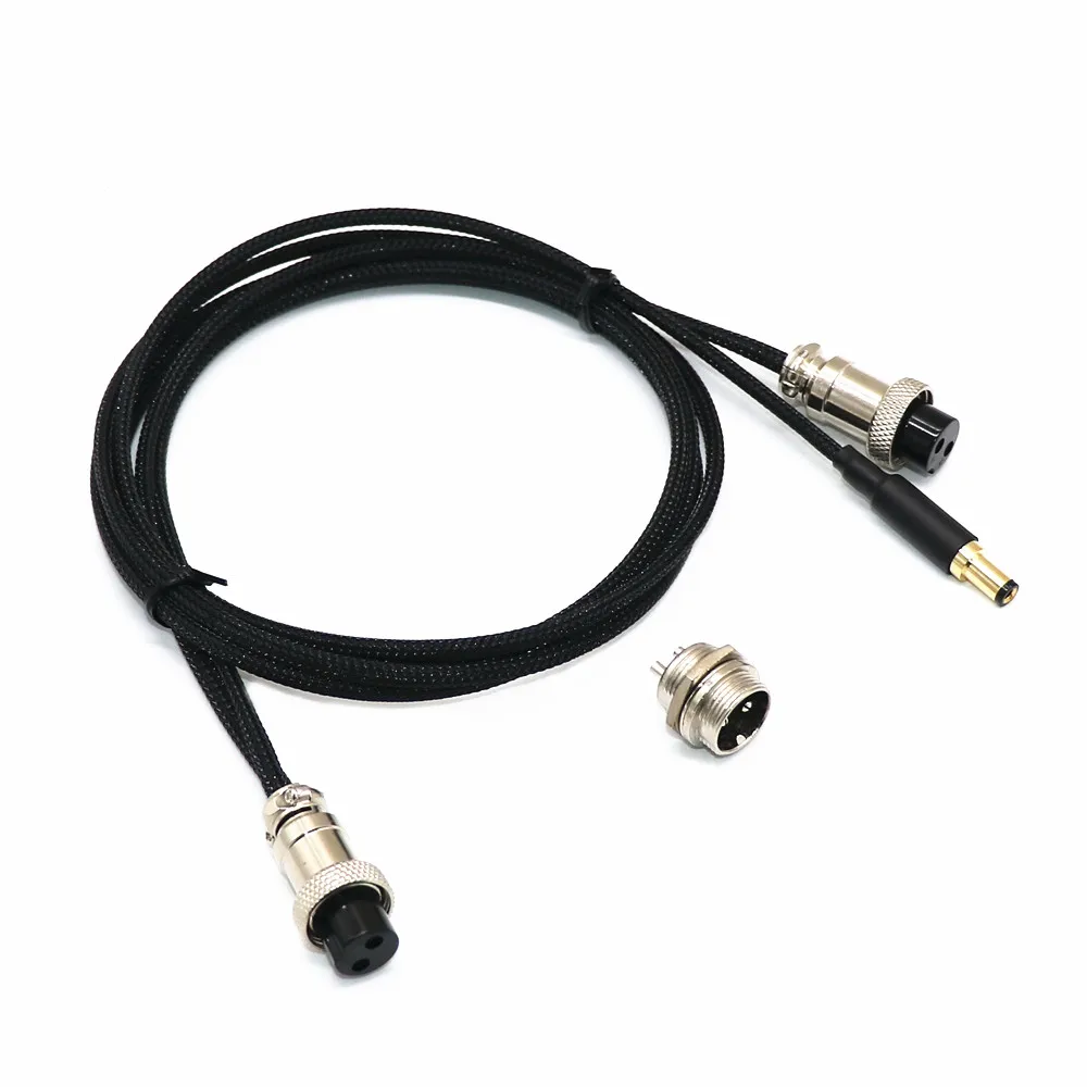 2pcs Gold plated DIY DC Power Plug 3.5*1.35 4.0*1.7 5.5*2.1 5.5*2.5MM Wielded Male Jack Connector For Wielding Liner Power Cable