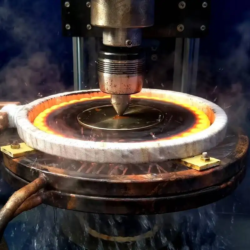 

160KW Induction Quenching Machine For Gears High Frequency Heating Machine Gear Bearings Quenching Brazed Copper Pipes