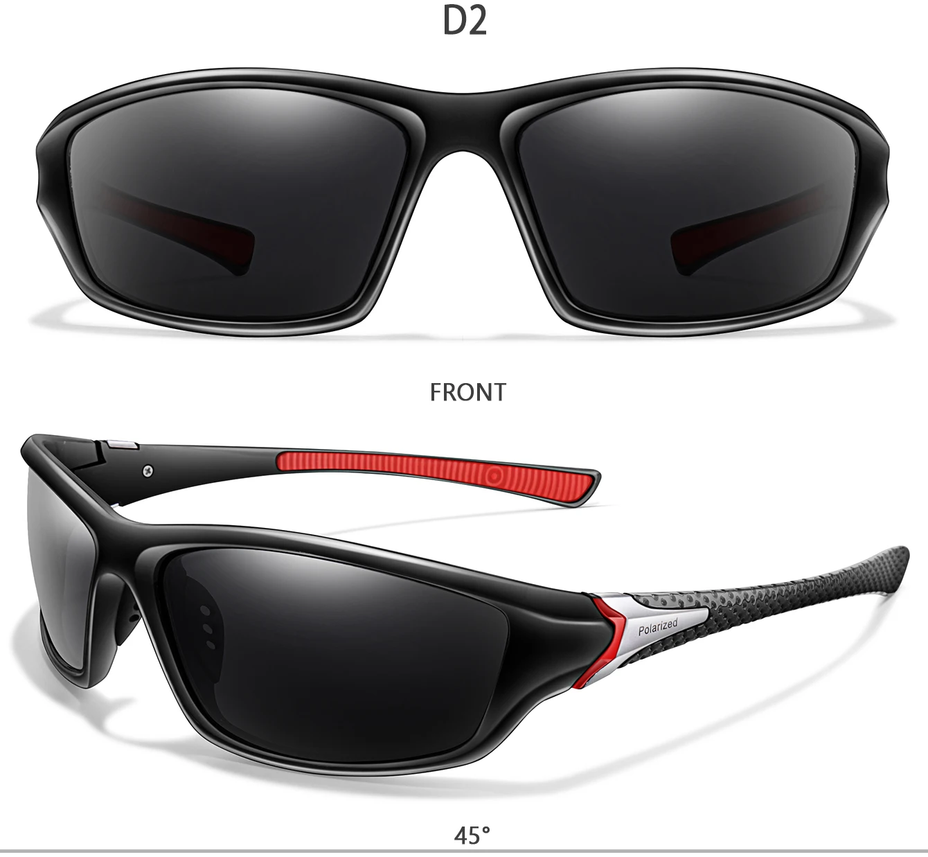 Polarisierte Sport-Sonnenbrille für Männer und Frauen, Outdoor, Reiten, Radfahren, Angeln, Laufen, Wandern, klassische Schutzbrille, UV400-Schutz – Detail 5