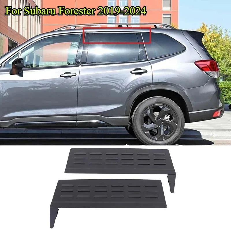 

For Subaru Forester 2019-2024 Aluminum Black Car Rear Window Air Vents Ventilation Shutters Cover Trim Car Accessories