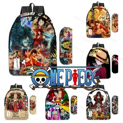 Nika Luffy Trafalgar D. Law One Piece Backpacks Mochila De Viaje for Schoolbags Study Stationery Anime Figures Mochila Book Bags