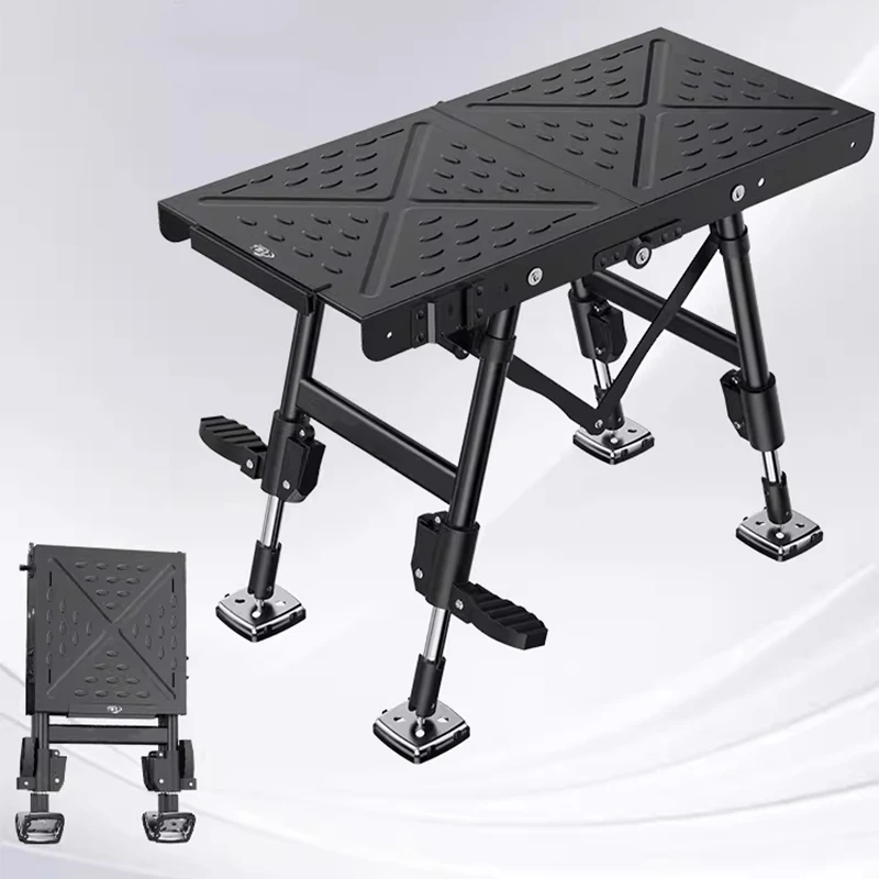 New Portable Fishing Chair Ultra-Lightweight Telescopic Folding Multi-Function Thickened Aluminum Alloy Fishing Platform Compact