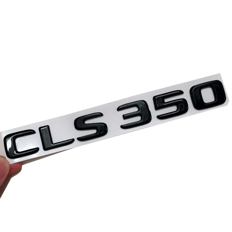 3D ABS Glossy Black Car Rear Trunk Badge Letters Sticker Logo CLS 350 4MATIC Emblem For Mercedes CLS350 W218 W219 Accessories