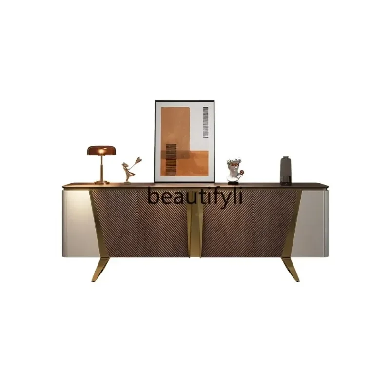 

Новинка: Легкий роскошный современный шкаф для прихожей, буфет из массива дерева, декоративный шкаф для столовой.