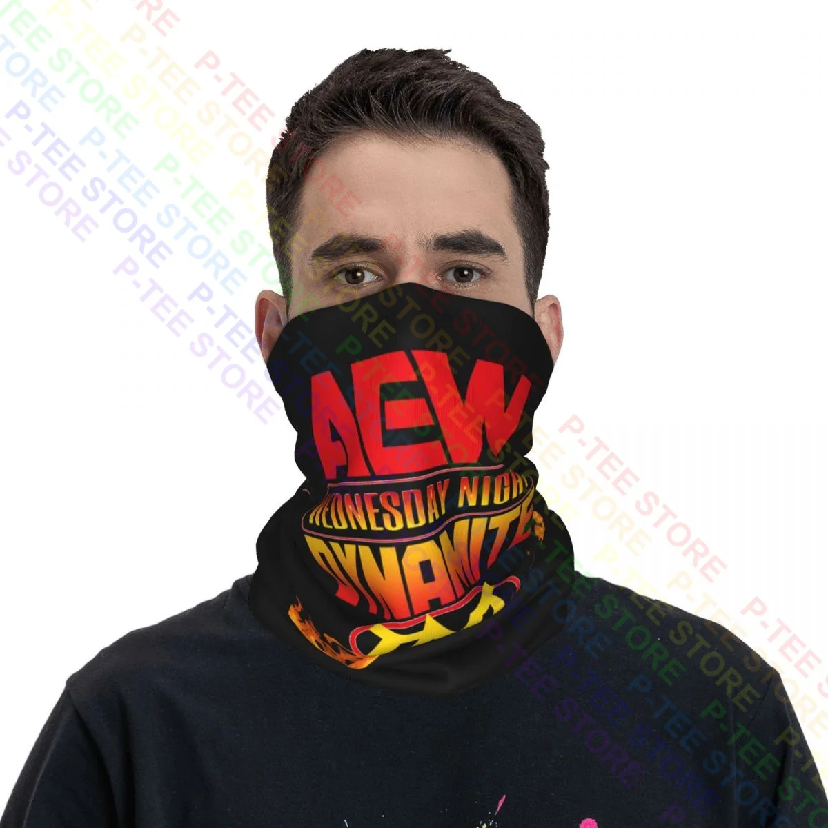 Aew Mittwoch Nacht Dynamit Tnt Hals Gamasche Bandana Schal Gesicht Maske Wärmer Staubdicht Hohe Qualität