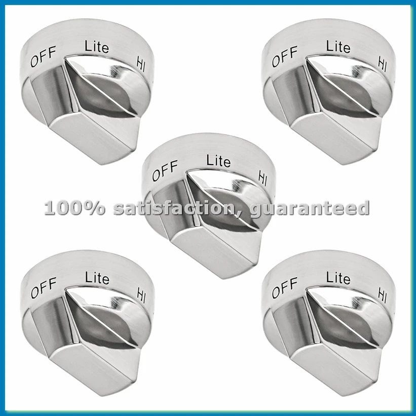 DG94-00945A Oven Knob Replacement Parts,Range Stove Knobs Replacement for Models: NX58H9500WS, NX58H9950WS 5pcs-A57M
