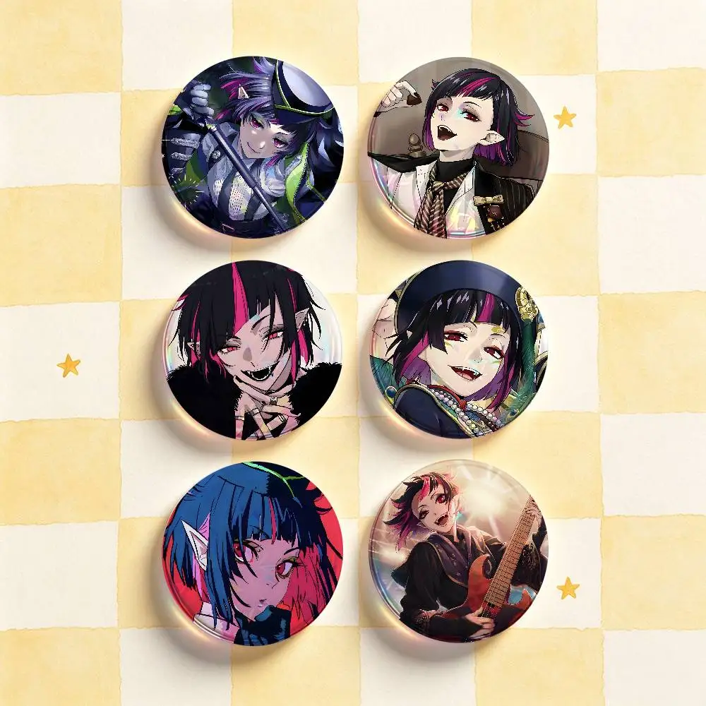 L-Lilia Vanrouge HD Print Badges Pretty Round Display Brooches IP merchandise 32mm 58mm 75mm 44mm 25mm