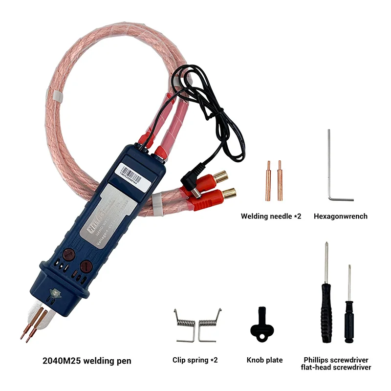 O-Type Spot Welding Pen 25mm² Cable Fit for HT-SW01D/SW01H/SW02A/SW02H Welders - Compatible with 18650/21700/32700 Battery Packs