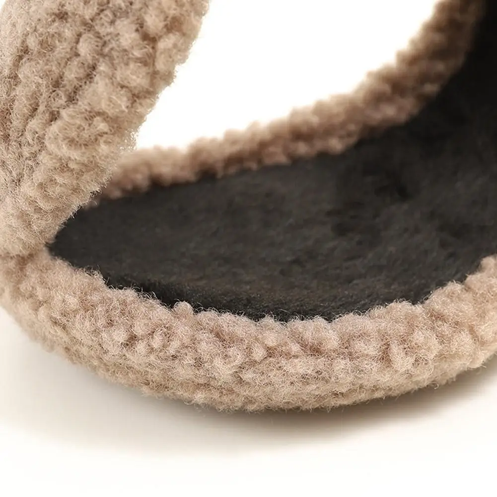 Men Winter Earmuffs, Soft Plush Ear Warmer Windproof Ear Cap for Cycling, Cold Protection Earflaps for Skiing Outdoor Sports