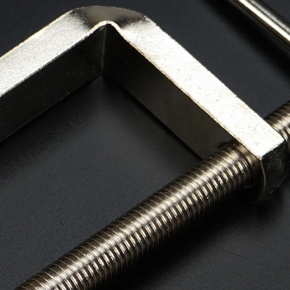 

Heavy-Duty G Clamp for Woodworking Metal Plastic Stone Clamping with Protective Head Cover and T-Handle for Smooth Tightening