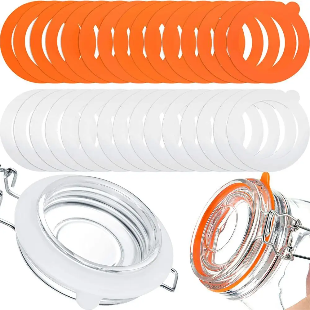 

O Rings Jars Replacement Washers Storage Canning Accessories Silicone Seals Rubber Seals Rings Jar Gaskets Mason Jars Gaskets