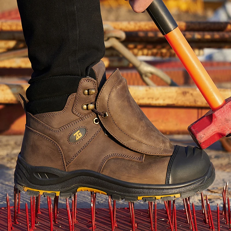 Genuine Leather Work Safety Bo - Leather Work Fabric ulasan dan harga