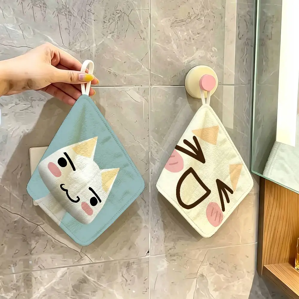 Popular Mascot T-Ttoro I-Inoue Soft Polyester Cotton Towel, Hanging Kitchen Style Hand Wiping Cloth for Restaurant Home