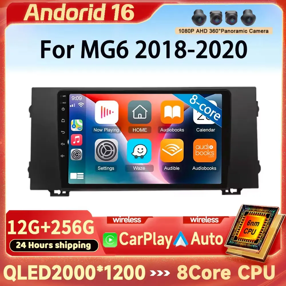 Android 16 Multimedia For MG 6 2018 2019 2020 Touch Screen Stereo HeadUnit GPS Navigation No 2din DVD Auto Radio
