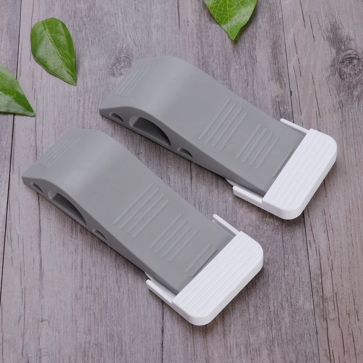 

4pcs Stopper Grey 5X12.7Cm Tpr Wedge Non-Slip Floor Protector Stable Door Holder Kids Safe Plastic Stopper Decorative Door Wedge