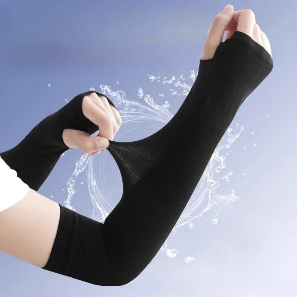 

Summer ice sleeves men's UV protection gloves arm cover ice silk women's sunscreen hand sleeves cool arm guard sleeves sleeves