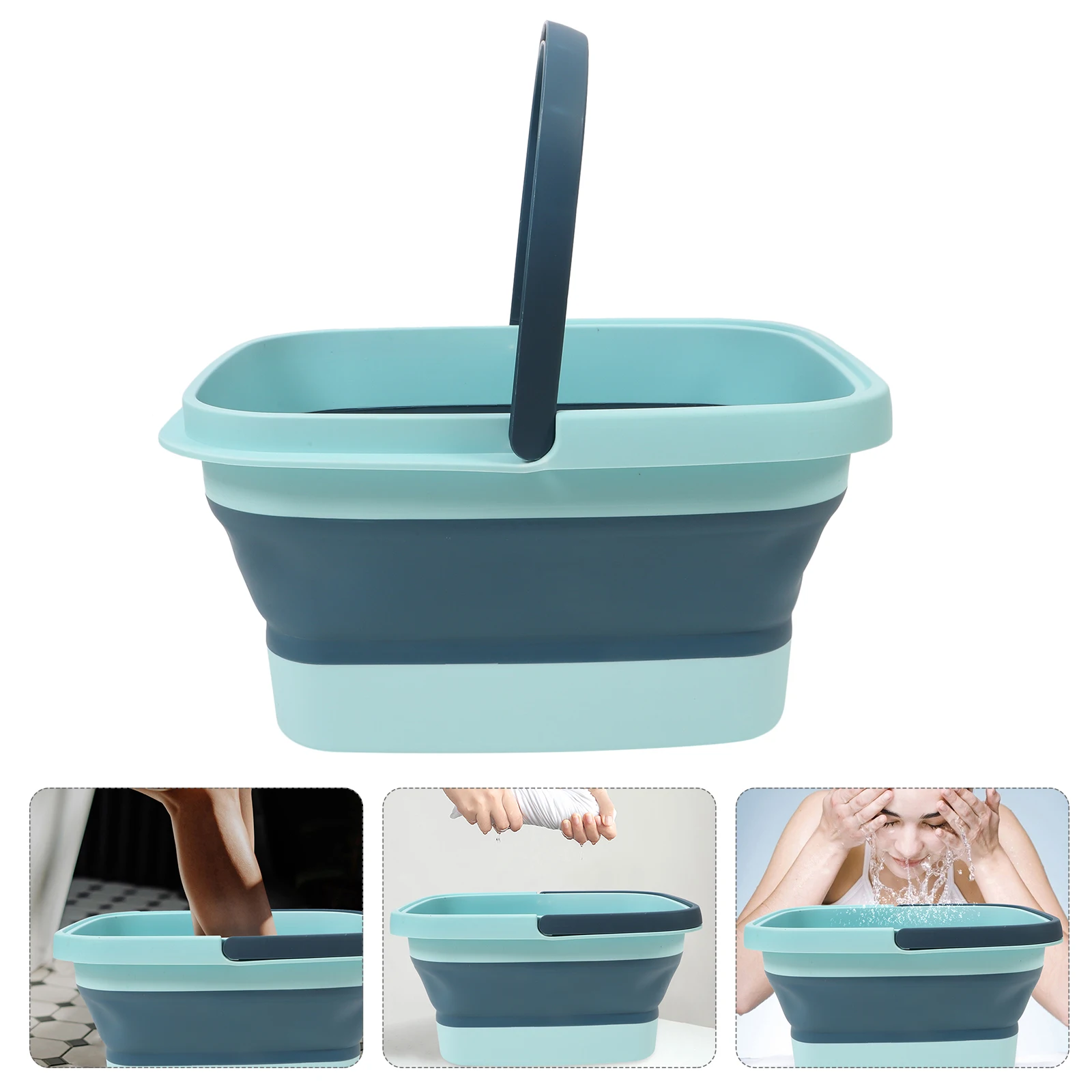 

Foot Tub Portable Bucket for Soaking Feet Folding Storage Wash Basin Tpe Washing