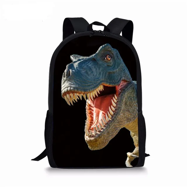 Ransel Gambar dinosaurus Jurassic World untuk anak perempuan laki-laki tas sekolah tas buku siswa tas Laptop ransel Travel kasual remaja