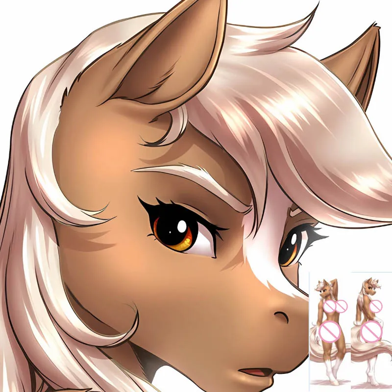 

DIY Personalized Anime Epona Fluffy Orcus Dakimakura Furry Pillowcase Hugging Body Pillow Cover Case Double-sided Print