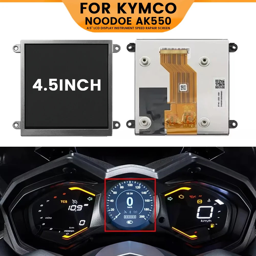

A045FTN01.0 4.5 inch LCD Display For KYMCO Noodoe AK550 S400 S500 250I 2018-2023 Motorcycle Speedometer Instrument 59.04A39.002