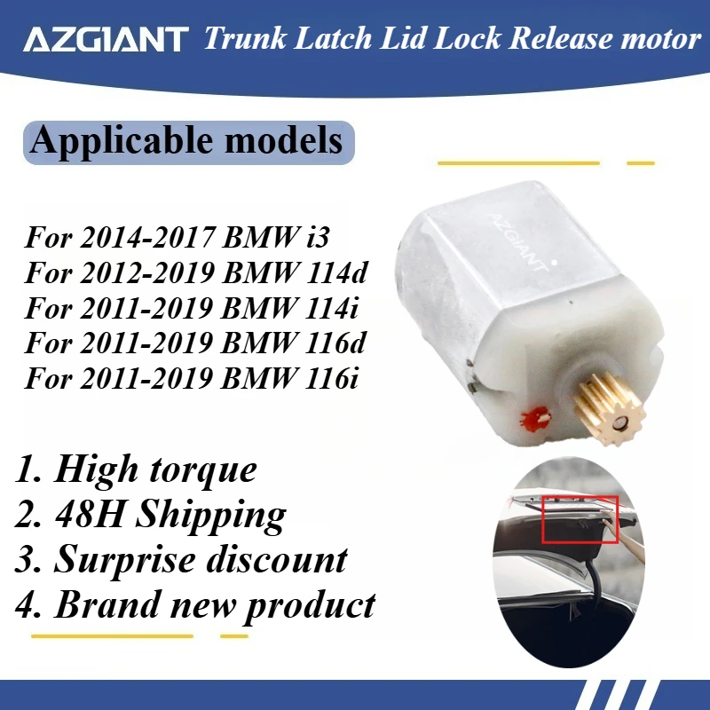 

For BMW i3 114d 114i 116d 116i 2014-2017 Car Trunk Lock Actuator Latch Release Door Inner Motor Repair OEM Core Power DIY Engine