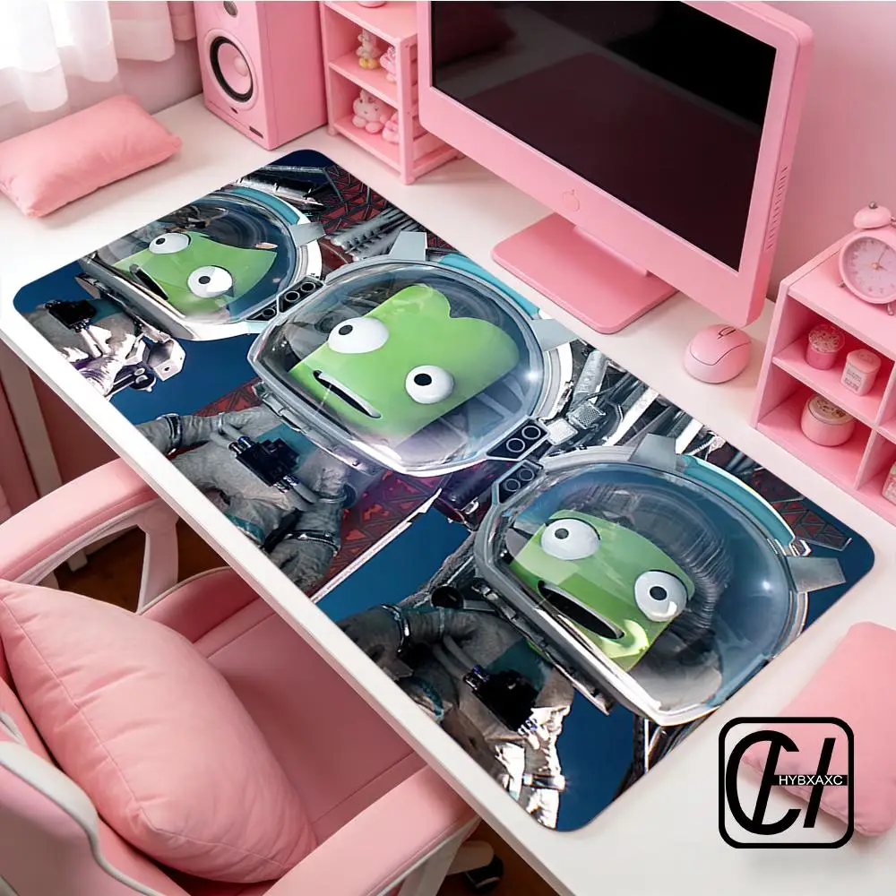 K-Kerbal S-Space P-Program Mouse Pad 90x40CM Non-Slip Gaming Mouse Pad Gamer E-Sports Mouse Mat Game Mechanical Keyboard Desk