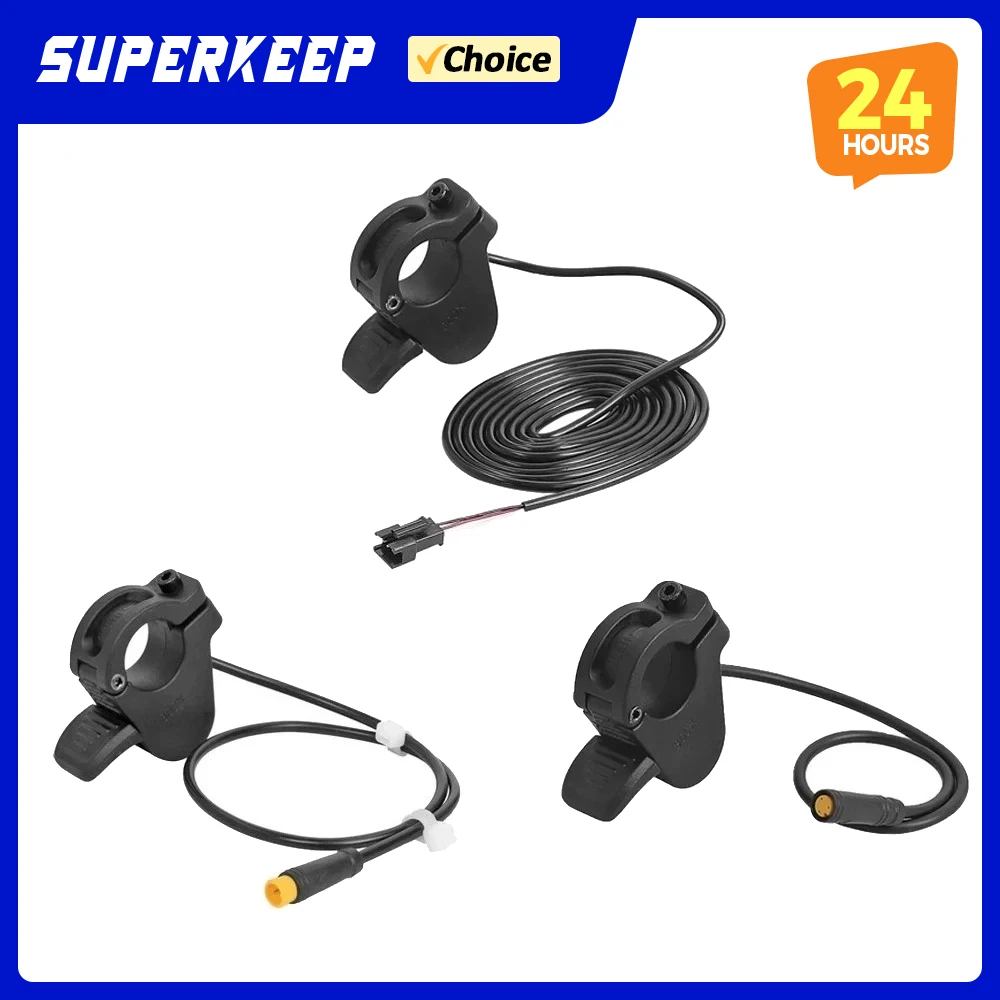 Universal 300X Right/Left Hand Throttle Electric Scooter Thumb Throttle for 24V 36V 48V 72V Electric Bicycle Accelerator Parts