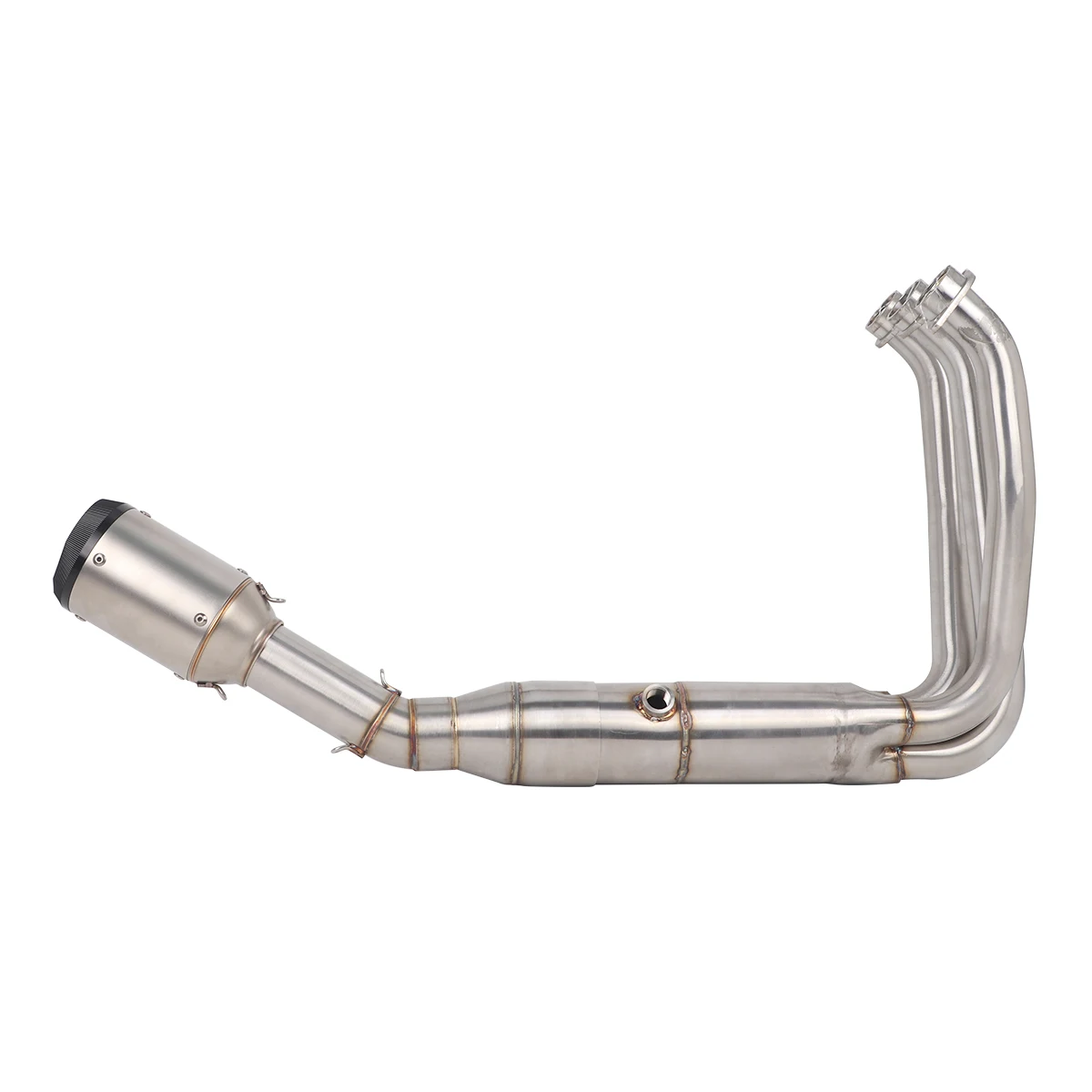 Motorcycle Full Exhaust System Slip On For CF-Moto 675SR-R 675NK 675SS 2024 675srr Exhaust Carbon Muffler Header Link Front Pipe