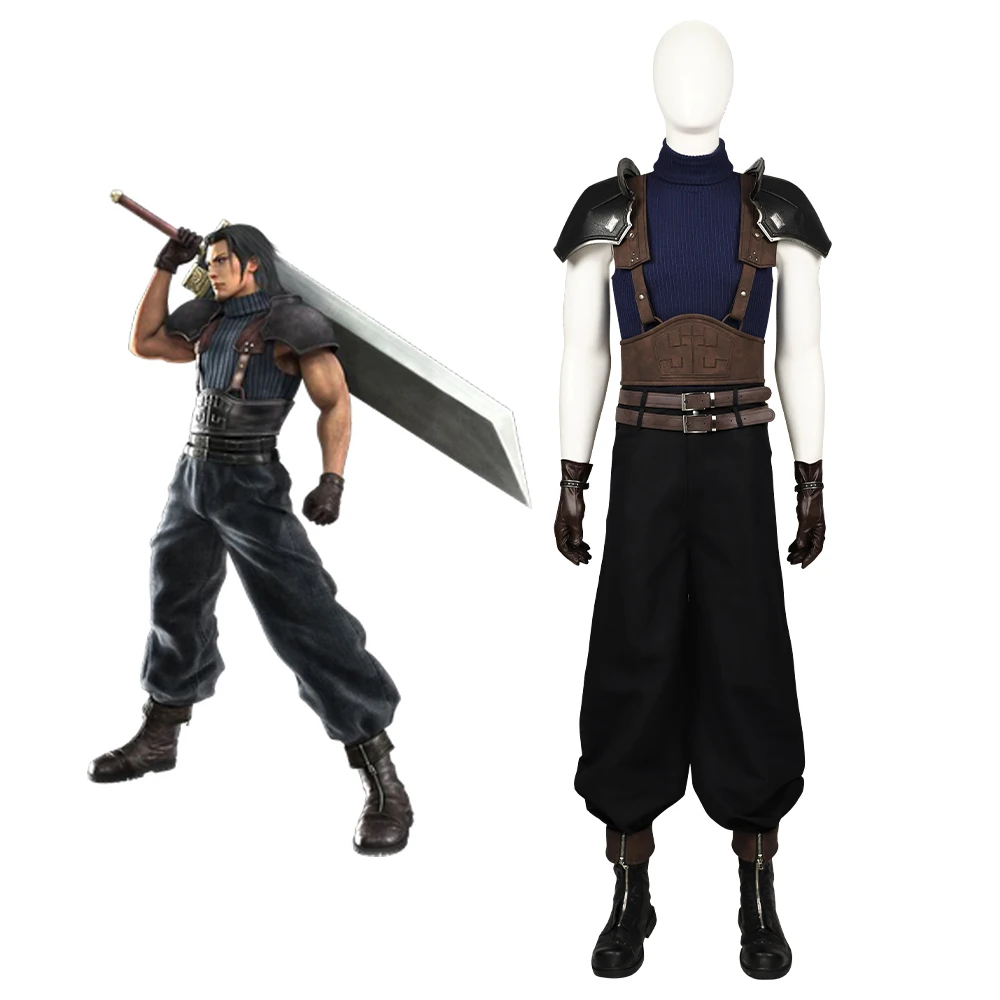 Zack Fair Cosplay Costume Final Fantasy VII Games Uniforms Comic Show Performance Clothes Men's Halloween Carnival Party Costume