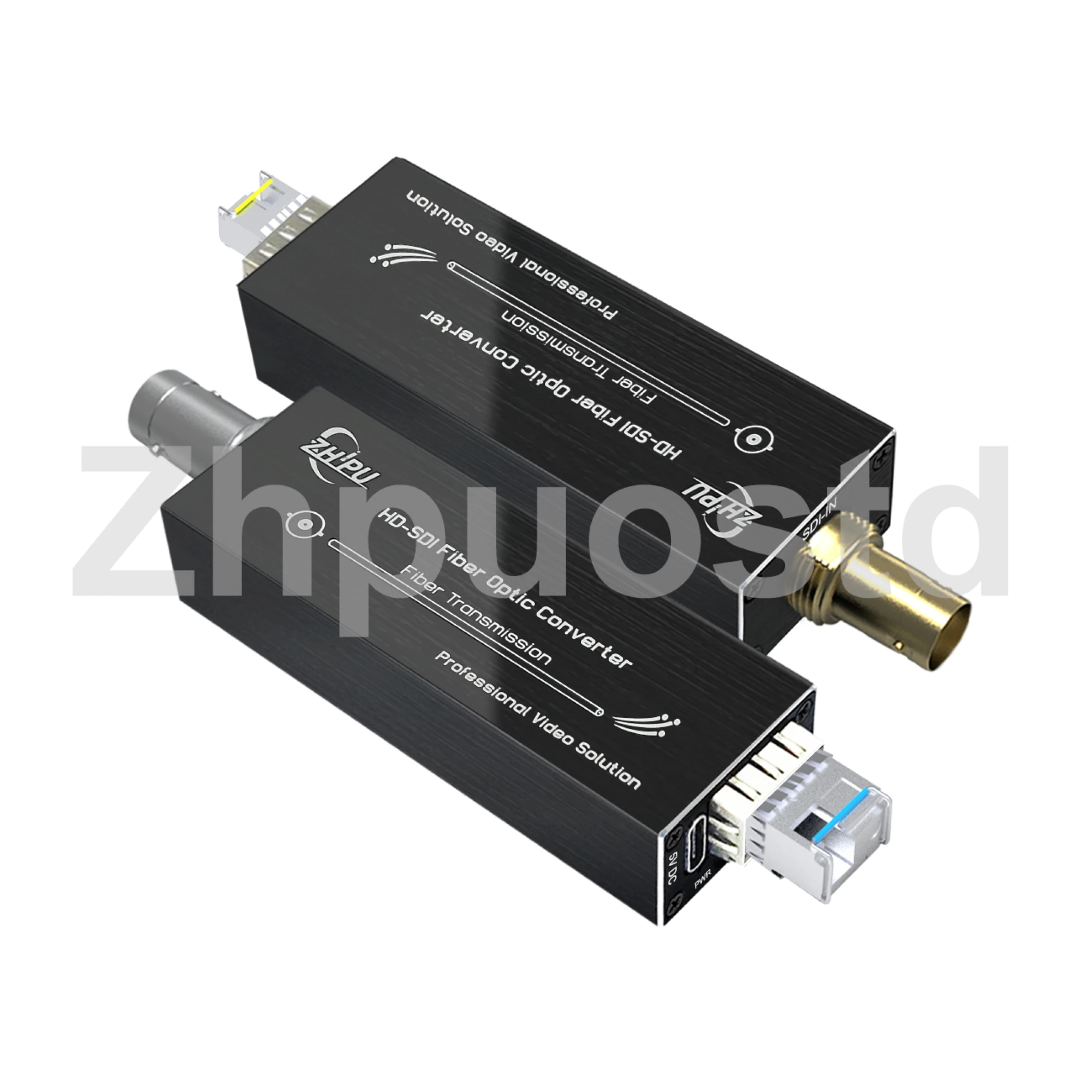 Mini Compact HD SDI Fiber Extender 1080P&30HZ HD-SDI Over Fiber Converter Broadcast Level Single-Mode Single Fiber 20km