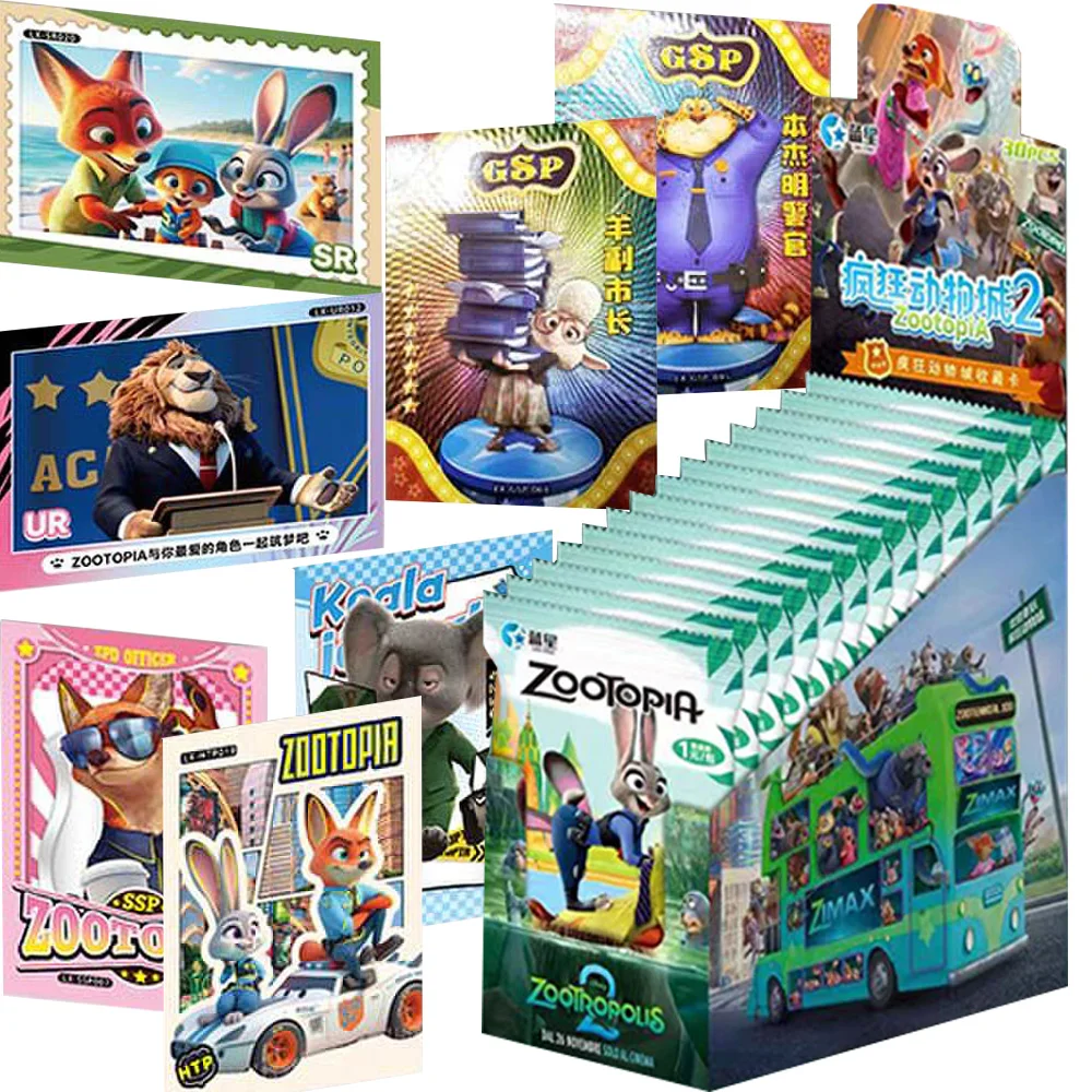 

Zootopia Collection Cards Comedy Animated Movie Nick Wilde Fun Star Styling SSP Character Cards Children Favorite Gifts Toys