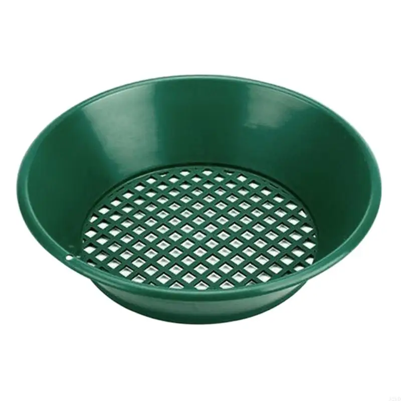 A2UD 14Inch Gold Pan Sieve Sand Basin Sand Sifting Pan Mesh Classifier Detecting Tool Mesh Secreen for Sand and Beach Metalac