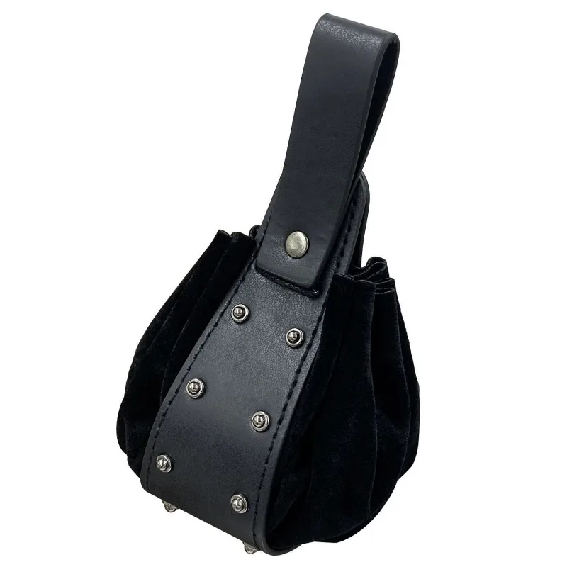 حقيبة خصر بحزام قابل للتعليق، تصميم برباط متين، حقيبة فاني من العصور الوسطى الفايكنج، محفظة عملات معدنية عتيقة محمولة #5