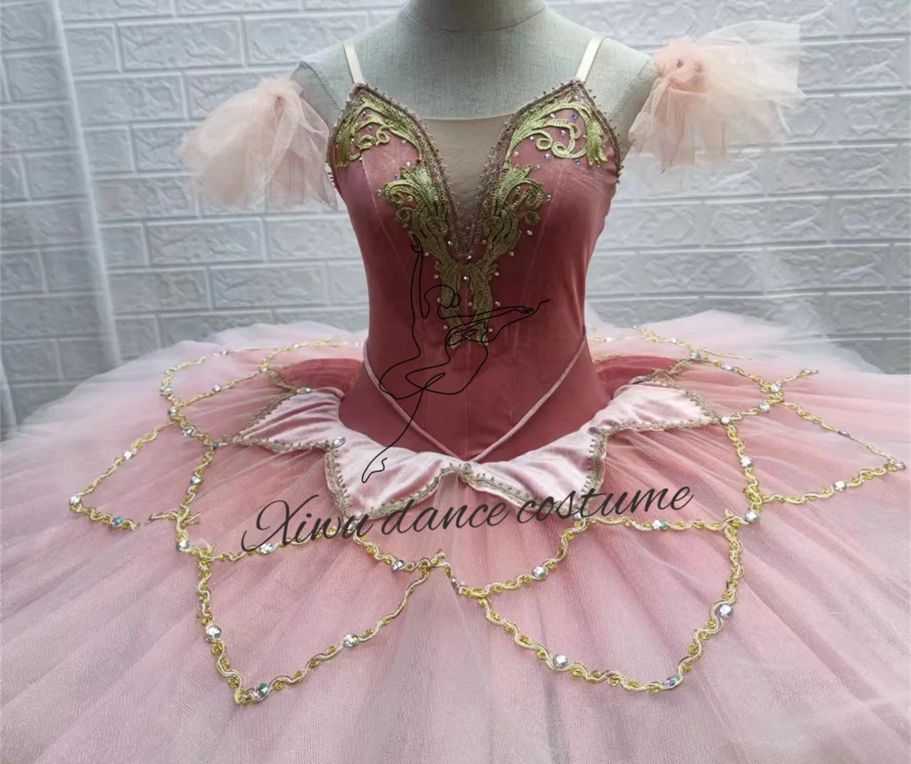 

Professional high-quality custom-size ballet performance ballet costume high-end competition ballet dress