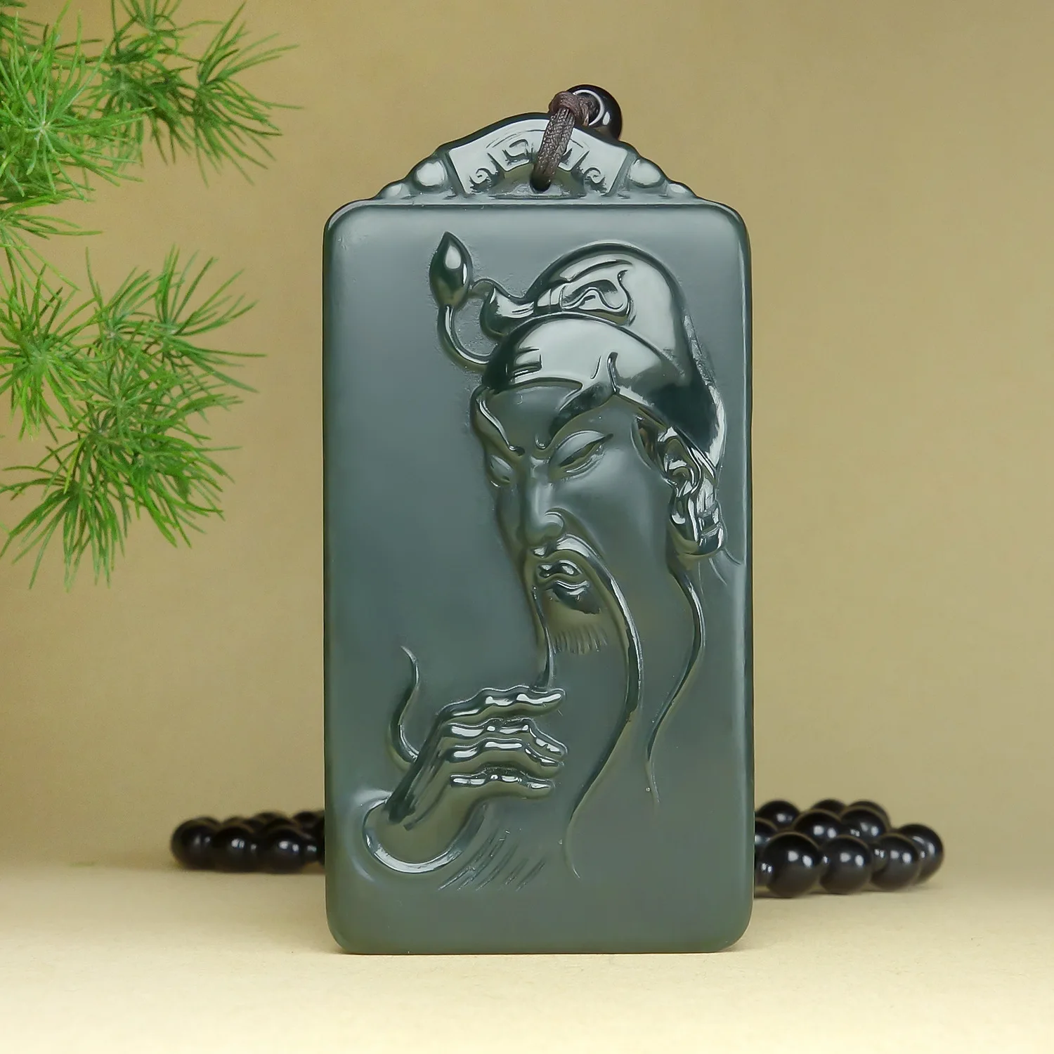 

Ювелирные изделия из натурального нефрита Hetian Jade Qingyu Erxi Guan Gong, брендовый мужской стиль