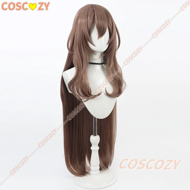 Nikke Godin van de Overwinning Noir Cosplay Pruik 100 cm Lang Bruin Hittebestendig Synthetisch Haar Halloween Party Rollenspel Carnaval Pruiken