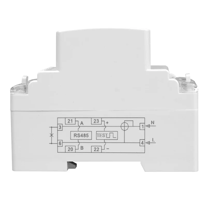 

2P DIN-Rail Single-Phase Energy Meter Multifunction AC220V 5(60)A Voltage Current Power Energy Meter With RS485 Modbus