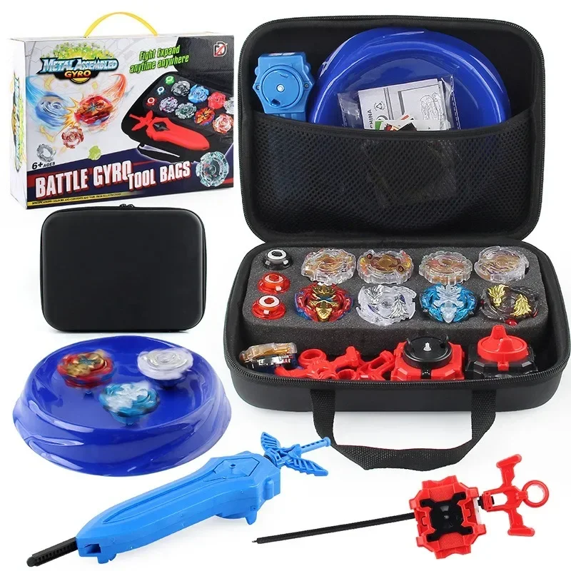 Beyblade Gyroscope XD168-31 Series Handbags Set Storage Arena Assembled 8 Gyroscopes.