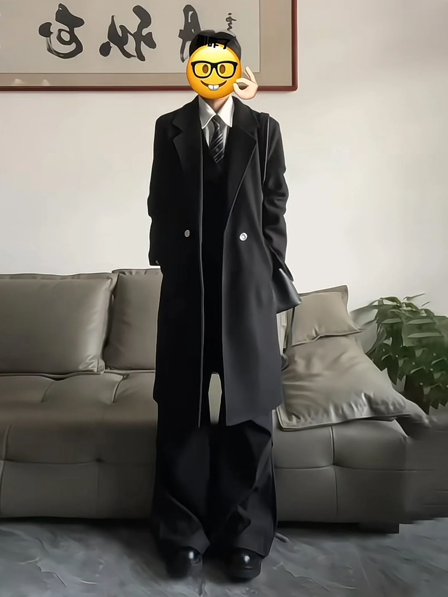 

Мужское зимнее шерстяное пальто Cleanfit Bla Briti, средней длины, из твида, повседневное, теплое, модное