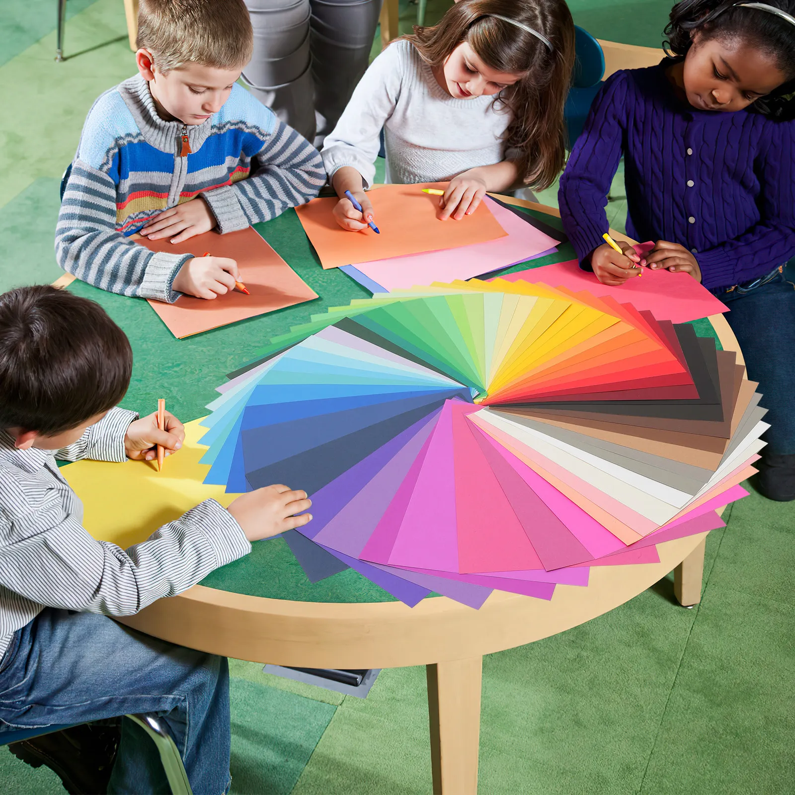 Kertas Berwarna Untuk Kerajinan DIY Kertas Origami Lipat Seni Kosong Bahan Scrapbooking Kreatif DIY Kertas Berwarna-warni