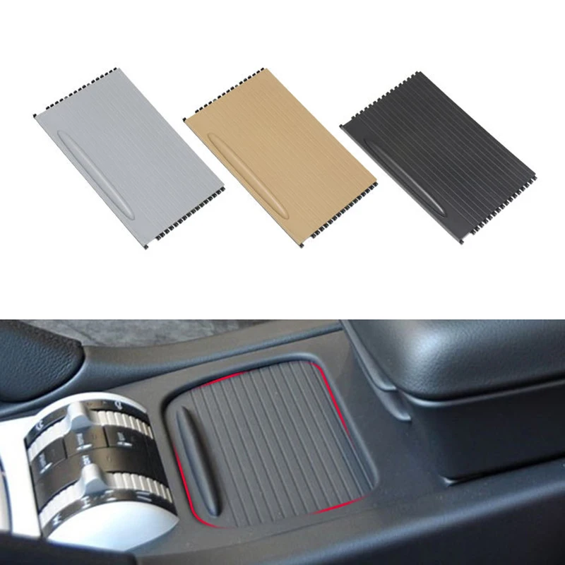 

Car Inner Centre Console Slide Roller Blind Trim Cover For Porsche Cayenne 2003-2010 Drink Water Cup Holder Storage Accessories