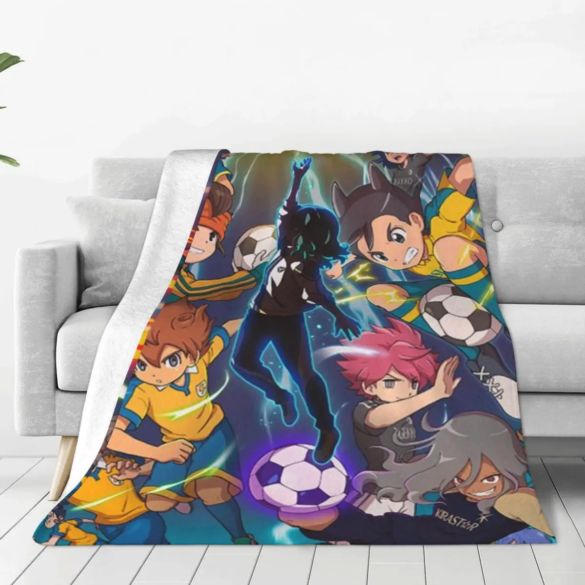 Hot Game Inazuma Eleven Blanket Flange Textile Decor Portable Super Soft Throw Blankets for Home Office Plush Thin Quilt