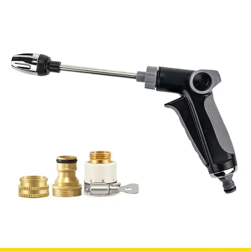 SZCH Heavy Duty Metal Hose Nozzle with 3 Sprays Modes Multipurpose Garden Hose Nozzle Suitable for Outdoor Cleaning & Car Wash