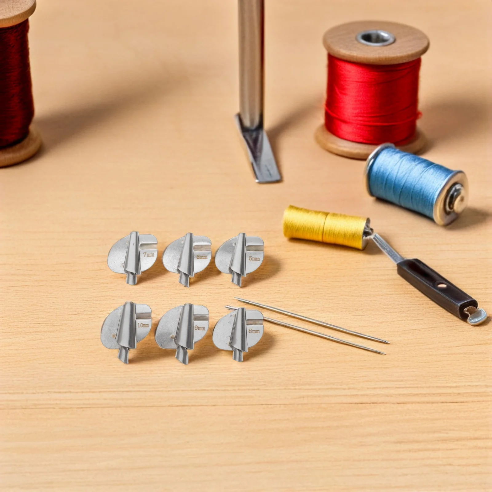 

6Pcs Sewing Machine Rolled Hemmer Foot Adjustable Universal Hemmer Foot for Smooth Fabric Edging Quilting and DIY Sewing