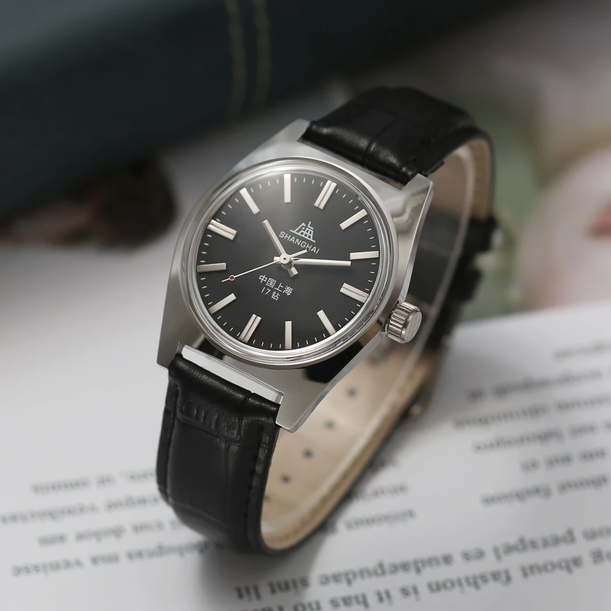 

Шанхайские механические часы с ручным заводом, 36 мм 7120 — водонепроницаемые мужские часы Bauhaus из нержавеющей стали (дропшиппинг)