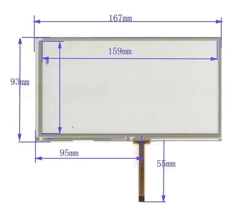 Touch Glass Screen For NISSAN Leaf 2011-17 E-NV200 2014-22 QY-7221 Touch panel