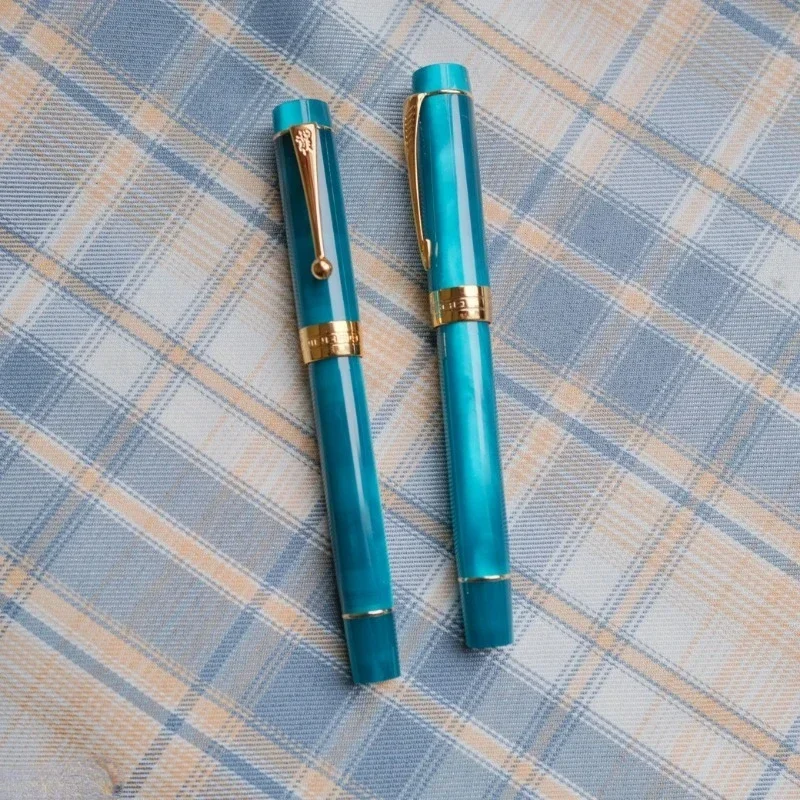 hot-jinhao-pure-white-realm-custom-fountain-pen-hand-polished-fine-iridium-gold-ef-038mm-nib-ink-pen-school-office-stationery-g