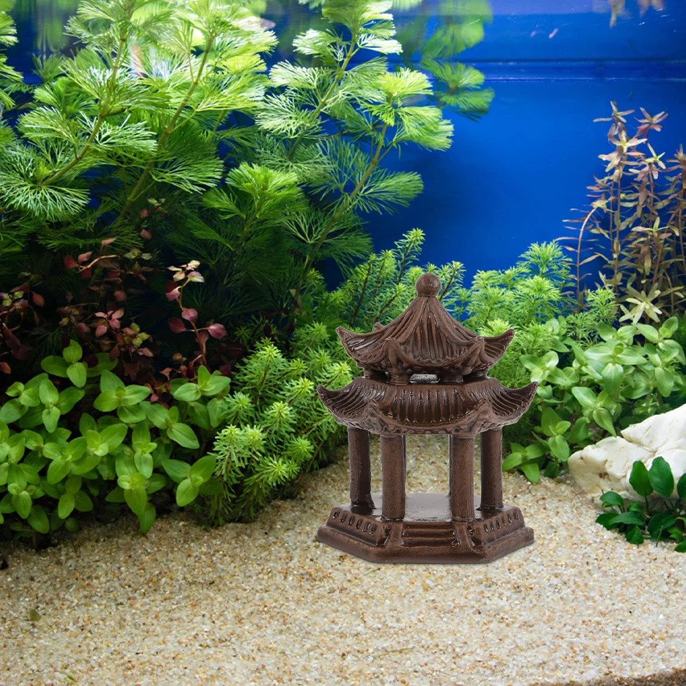 

Absorbent Stone Ceramic Pavilion Decoration Ceramics Chinese Traditional Water Tank Ornaments