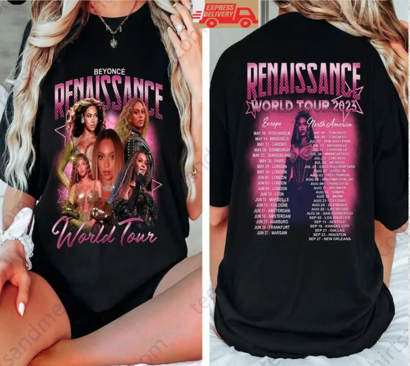 

Beyonce Renaissance Concert World Tour 2023 Fan Gift Music Album T-Shrit S-3XL