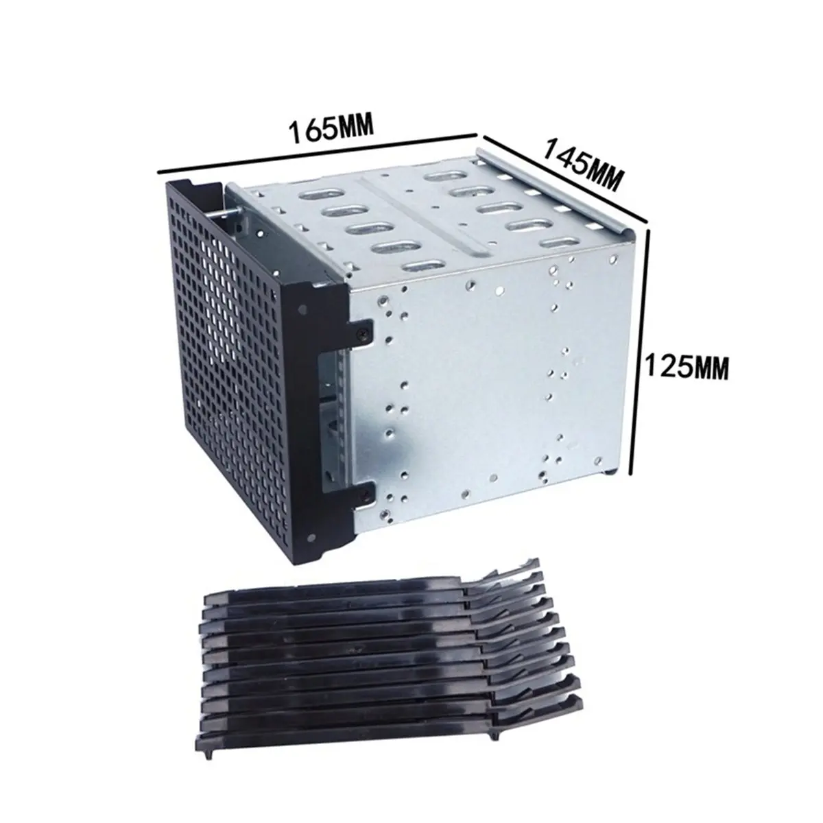 

Okay 5 Set 5.25 Inch to 5 X 3.5 Inch SATA HDD Cage Rack Hard Drive Disk Enclosure HardDrive Disk Tray Caddy Adapter